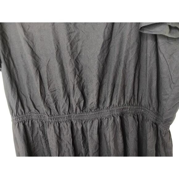 Old Navy Black Tiered V-Neck Dress 4X Plus Size NWT Lightweight Flowy - Picture 8 of 11